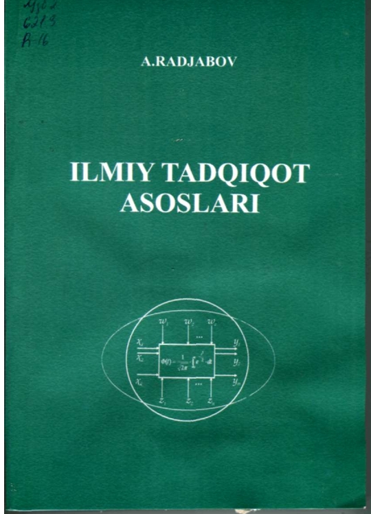 Ilmiy tadqiqot asoslari