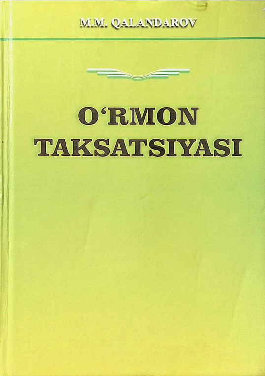 O'rmon taksatsiyasi