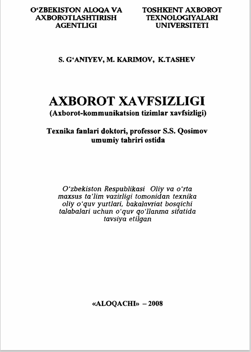 AXBOROT XAVFSIZLIGI