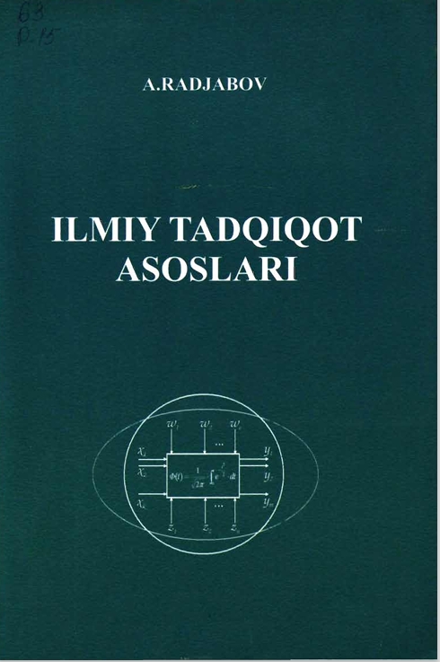 ILMIY TADQIQOT  ASOSLARI