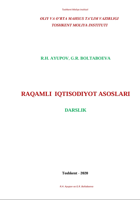 RAQAMLI  IQTISODIYOT ASOSLARI