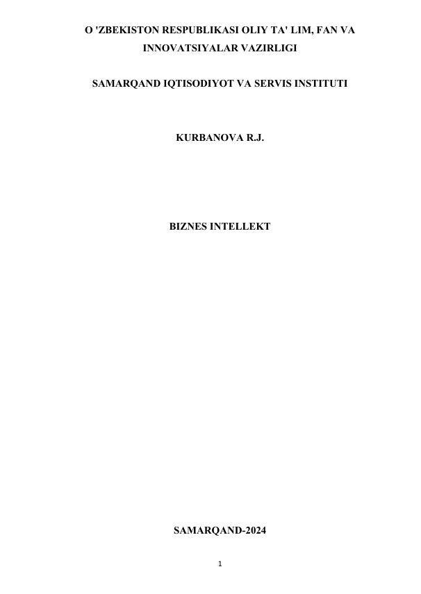 BIZNES INTELLEKT