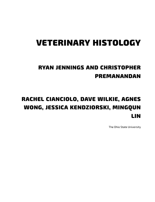 VETERINARY HISTOLOGY